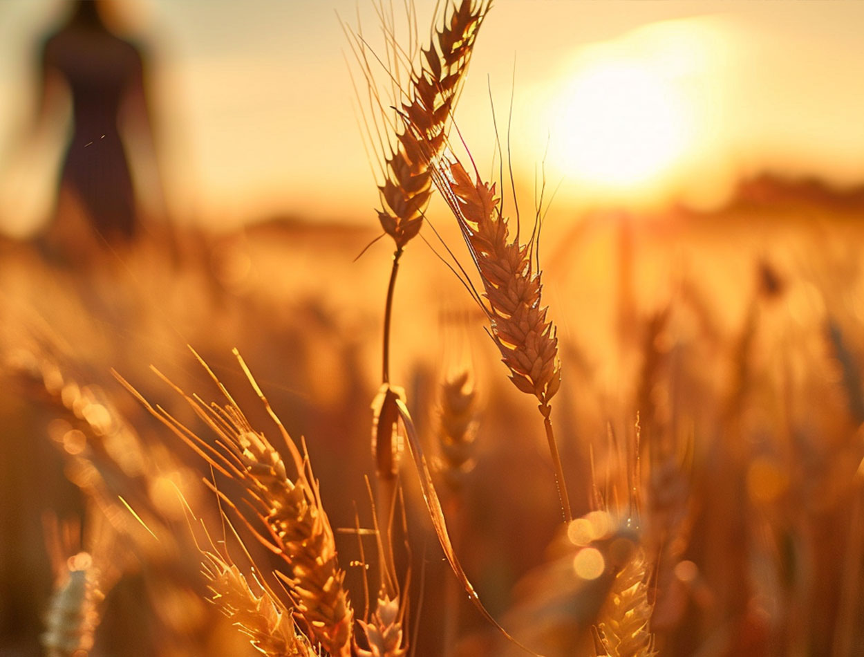 TRAMONTO NEL CAMPO DI GRANO TRAMONTO NEL CAMPO DI GRANO